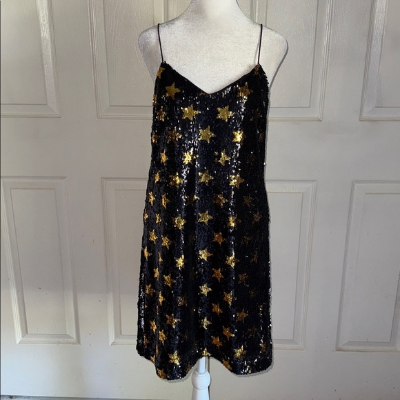 Sam Edelman Star Sequin Slip Dress - Picture 5 of 10